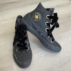 Converse CTAS Leather womens High Top Velvet Laces US 8